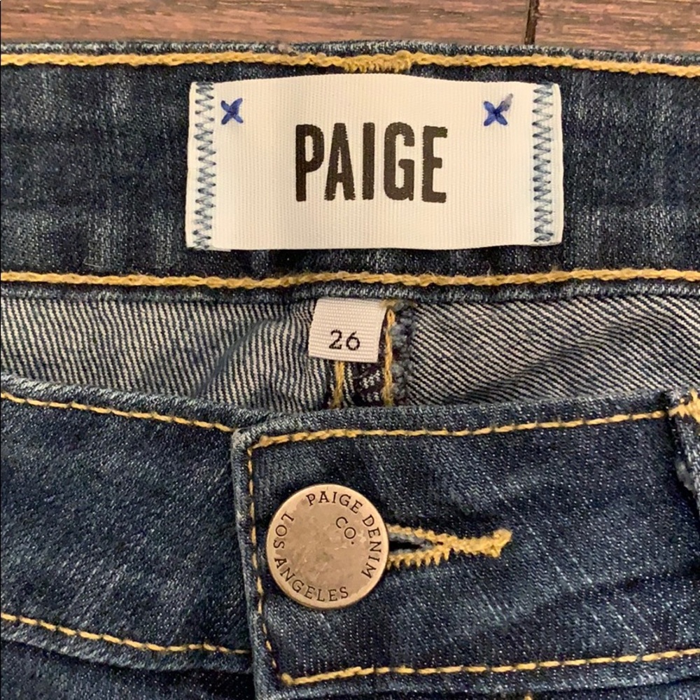 Paige Peg Ankle Skinny Jeans size 26 - Picture 2 of 4